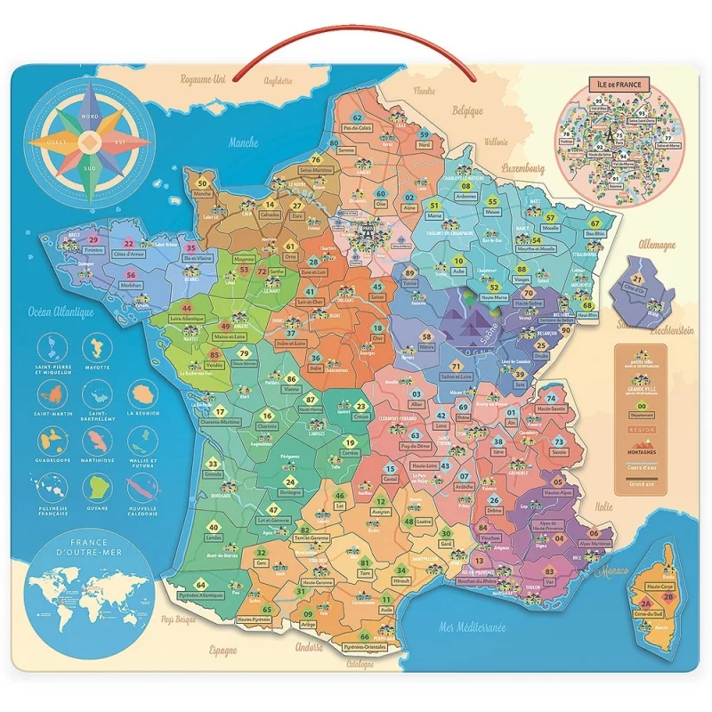 Puzzle carte de France enfant