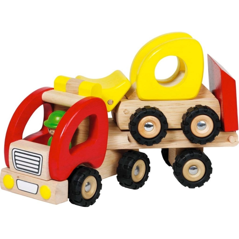 Voiture en bois et camion-plateau Voiture en bois et camion-plateau