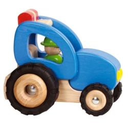 Tracteur en bois à pousser