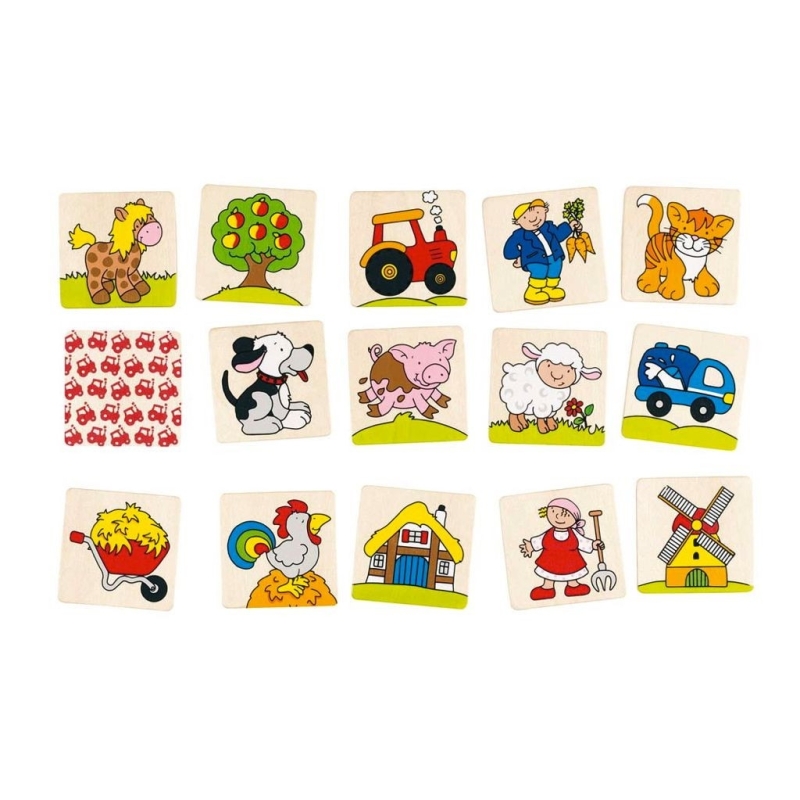 Jeu de mémo de la ferme Jeu de mémo de la ferme