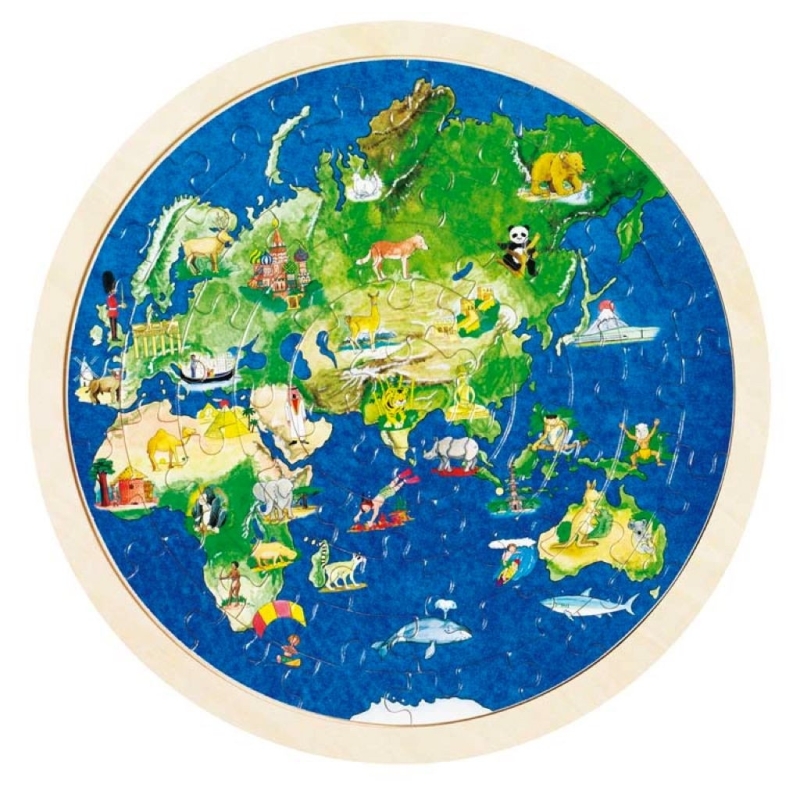 Puzzle pour enfant globe terrestre Puzzle pour enfant globe terrestre
