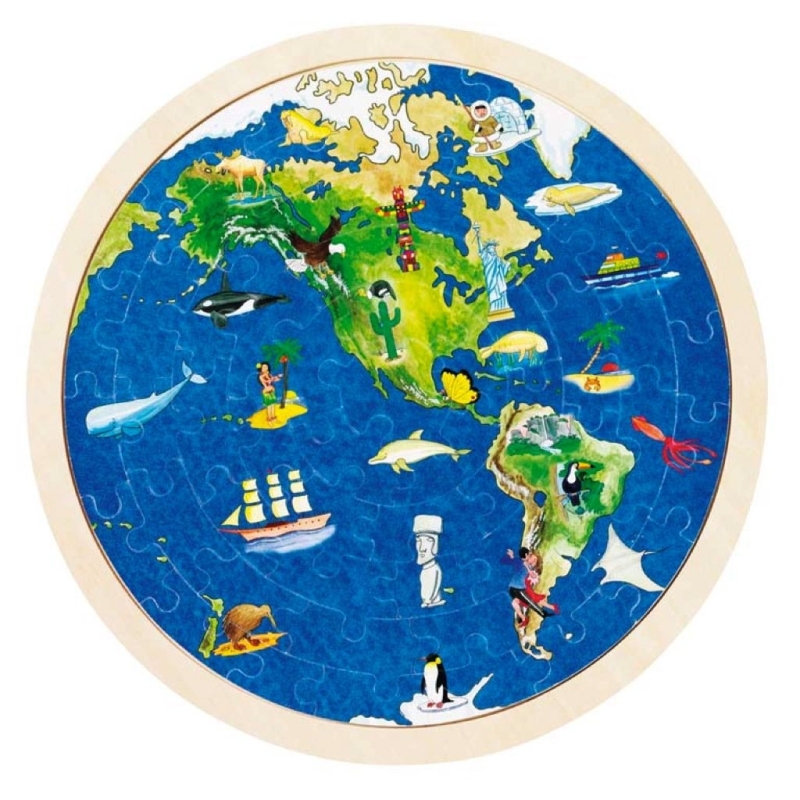 Puzzle pour enfant globe terrestre Puzzle pour enfant globe terrestre