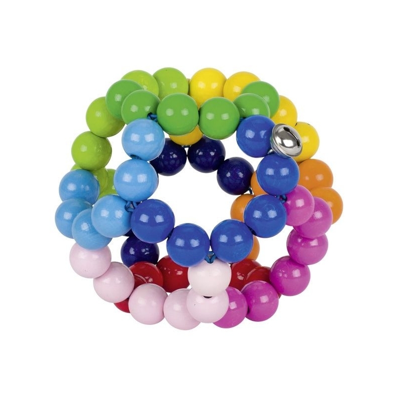 Hochet balle arc-en-ciel flexible Grand modèle