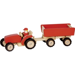 Tracteur en bois avec...