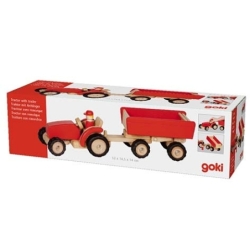 Tracteur en bois avec...