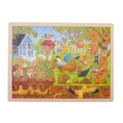 Puzzle en bois Notre jardin