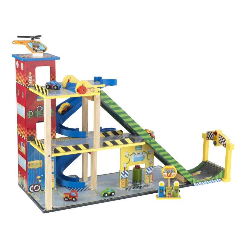Garage pour enfant Rampe Voiture de course Garage pour enfant Rampe Voiture de course