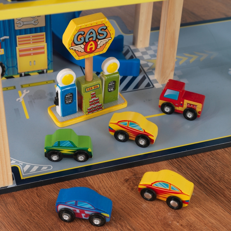 Garage pour enfant Rampe Voiture de course Garage pour enfant Rampe Voiture de course