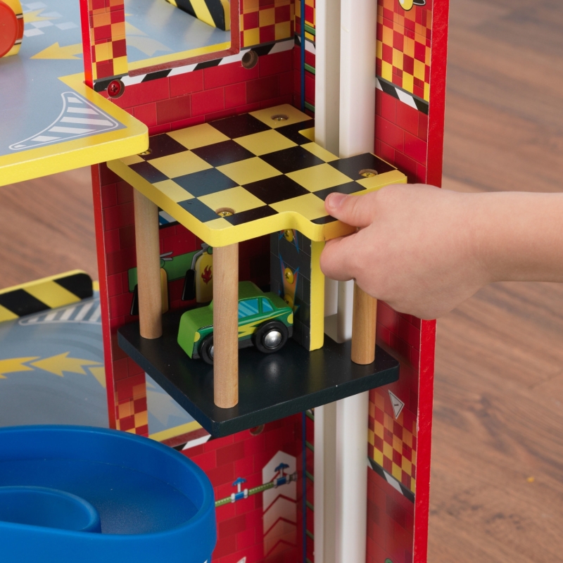 Garage pour enfant Rampe Voiture de course Garage pour enfant Rampe Voiture de course