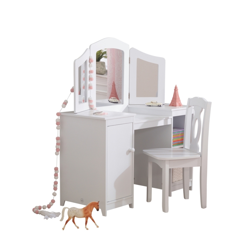 Coiffeuse pour enfant avec tabouret de Luxe Coiffeuse pour enfant avec tabouret de Luxe