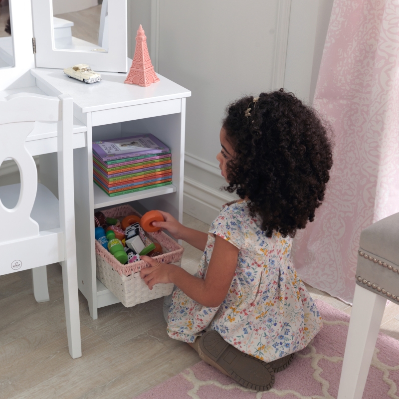 Coiffeuse pour enfant avec tabouret de Luxe Coiffeuse pour enfant avec tabouret de Luxe