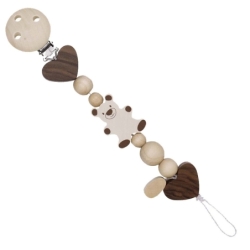 Accroche tétine Ours naturel