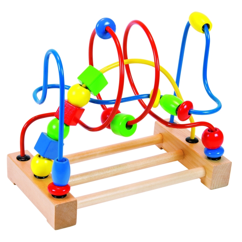 Boulier à parcours en bois pour bébé Boulier à parcours en bois pour bébé