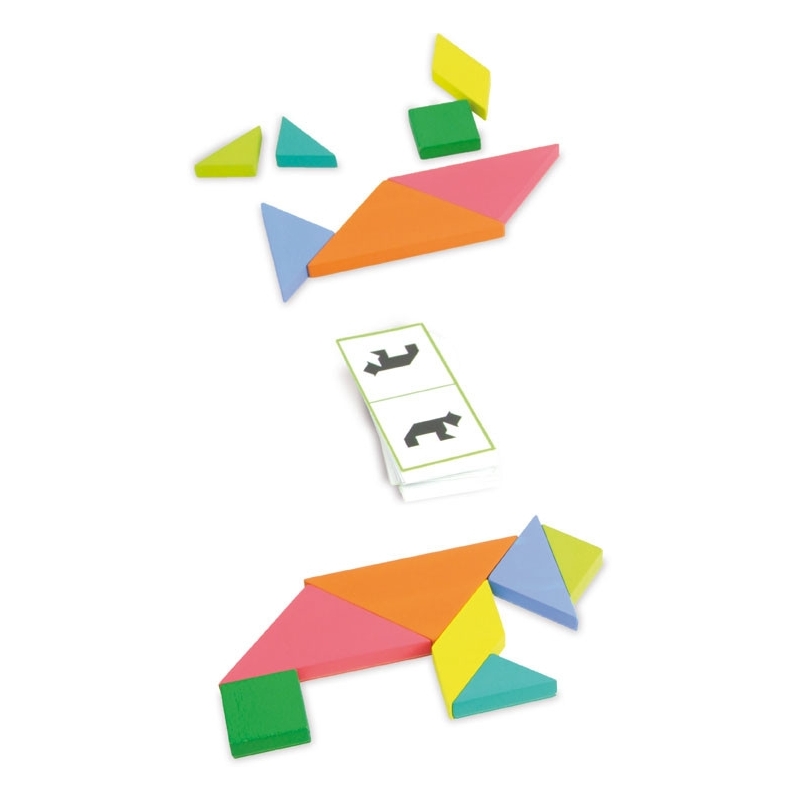 Tangram en bois pour enfant Battle Tangram en bois pour enfant Battle