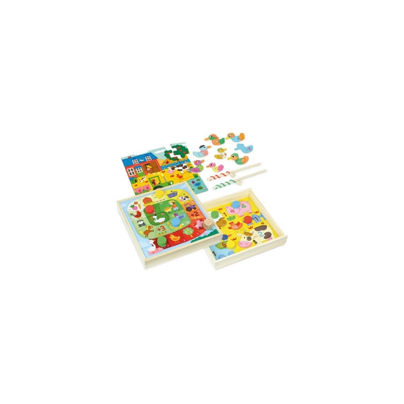 Jeux des tout petits à la ferme en bois Jeux des tout petits à la ferme en bois
