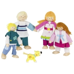 Famille poupées articulées...