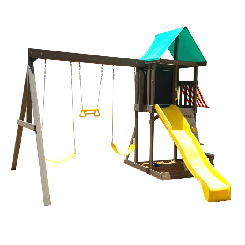 Aire de jeux en bois Balançoire Newport Aire de jeux en bois Balançoire Newport
