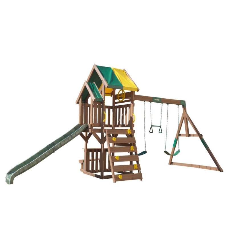 Aire de Jeux en bois avec Balançoire Arbor Crest Deluxe Aire de Jeux en bois avec Balançoire Arbor Crest Deluxe