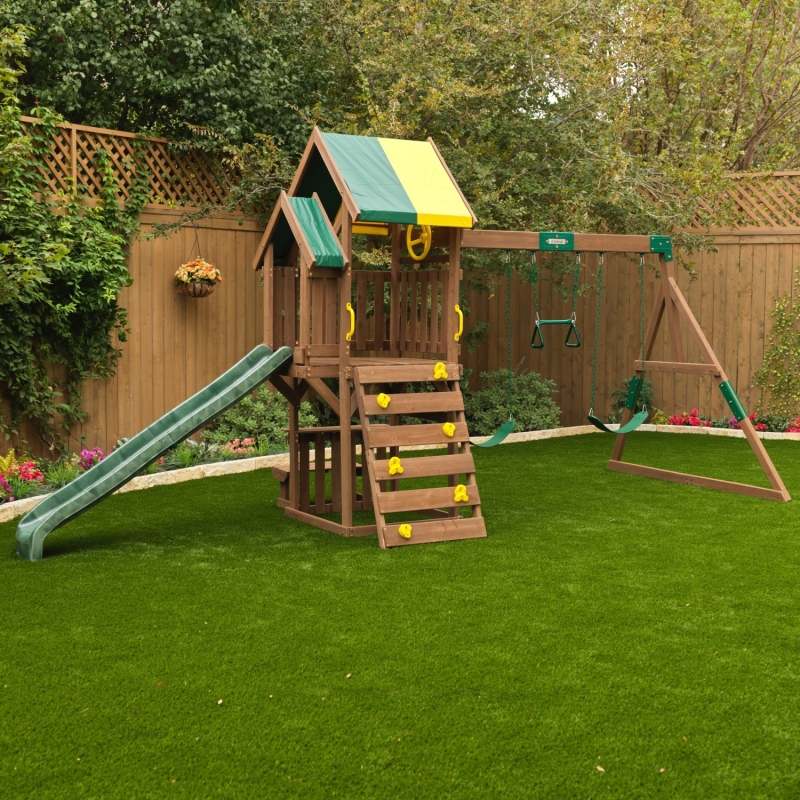 Aire de Jeux en bois avec Balançoire Arbor Crest Deluxe Aire de Jeux en bois avec Balançoire Arbor Crest Deluxe