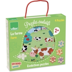 4 puzzles évolutifs Dès 2...