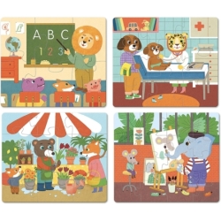 4 puzzles évolutifs Dès 2...