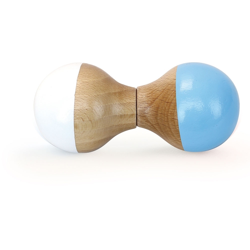 Hochet pour bébé Dès 1 an Blanc et bleu ciel Hochet pour bébé Dès 1 an Blanc et bleu ciel