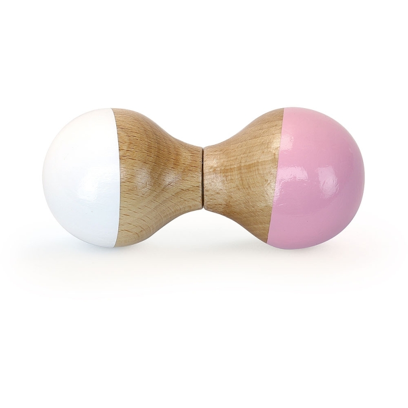 Hochet pour bébé Dès 1 an Blanc et rose