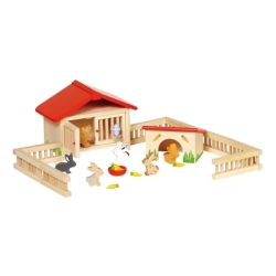 Clapier à lapins pour enfant