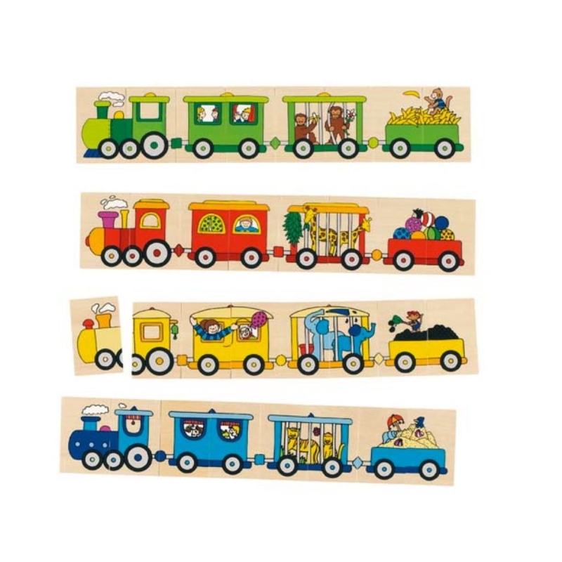 Jeu de mémo 4 locomotives
