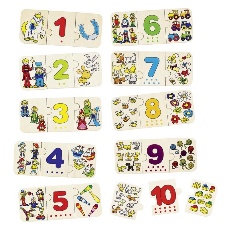 Puzzle Chiffres et associations d'images