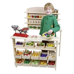 Épicerie marchande en bois