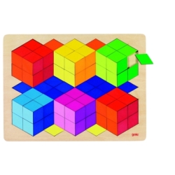 Puzzle en bois effet 3D...