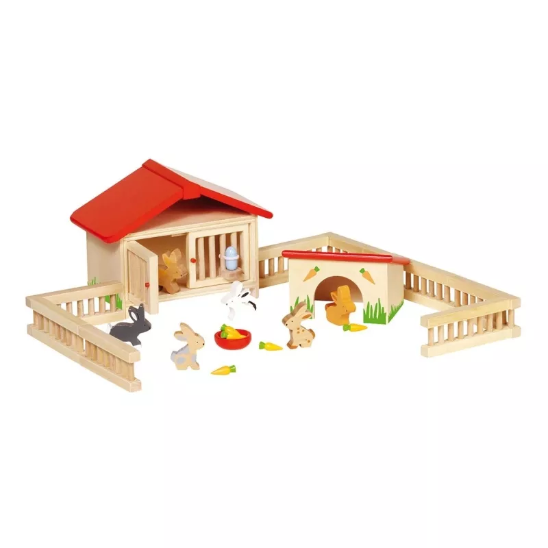 Clapier à lapins pour enfant