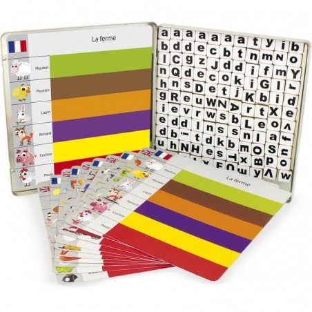 Jeu éducatif pour apprendre les lettres et les mots adaptés pour les enfants de 5 ans