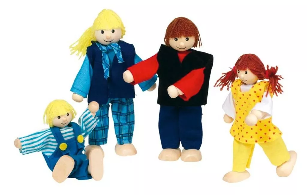Poupées articulées en bois...