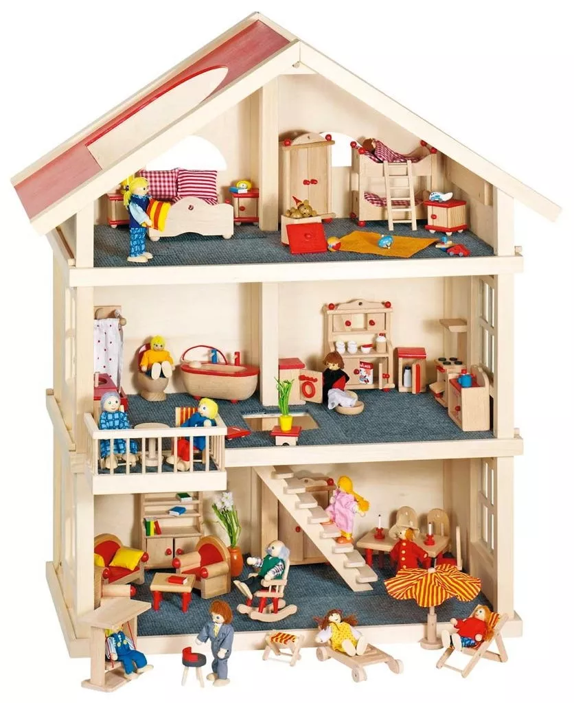 Maison poupées en bois...