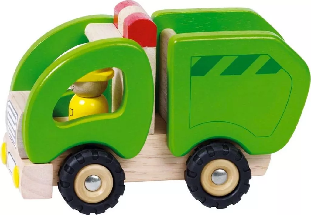 Camion-poubelle Jouet en bois Camion-poubelle Jouet en bois