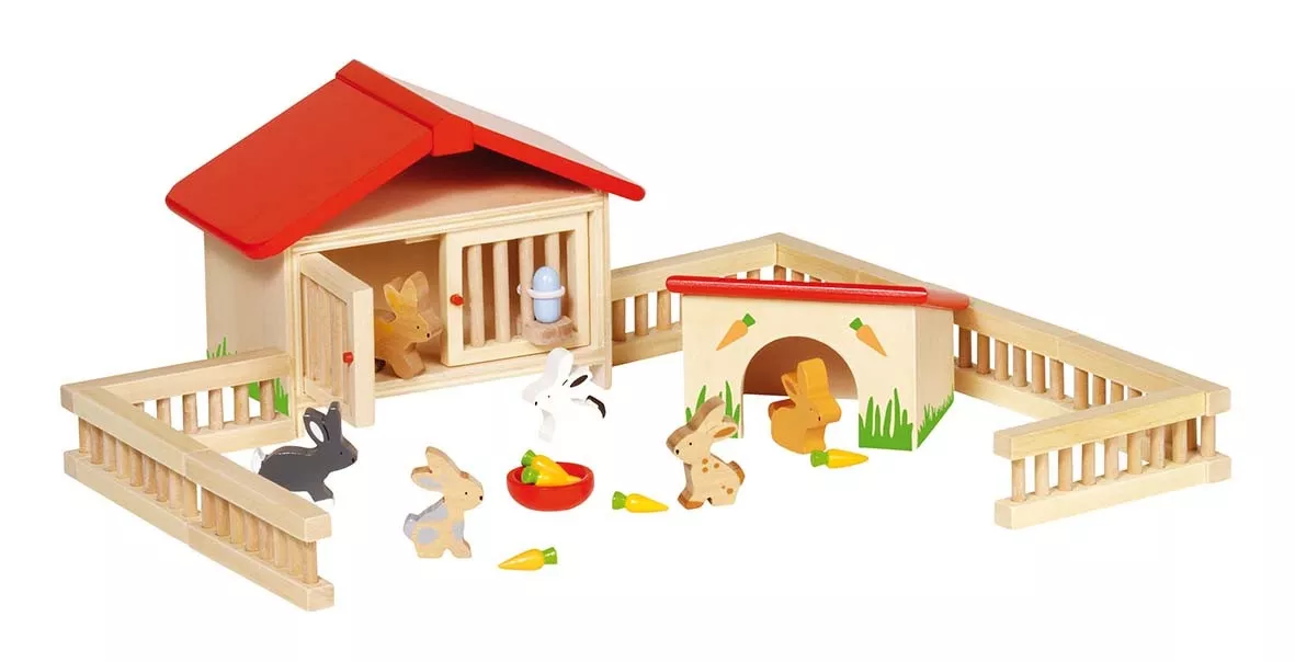 Clapier à lapins pour enfant