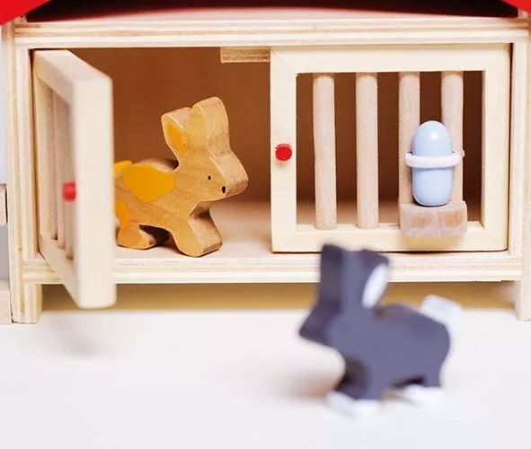 Clapier à lapins pour enfant