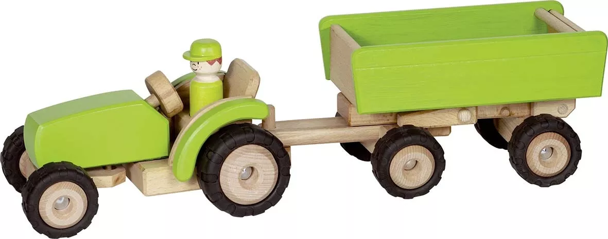 Tracteur en bois avec...