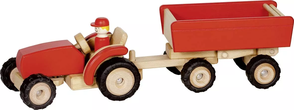 Tracteur en bois avec...