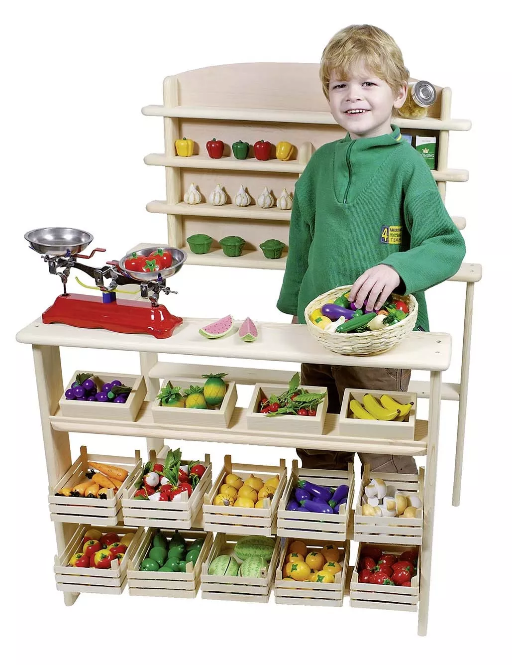 Épicerie marchande en bois