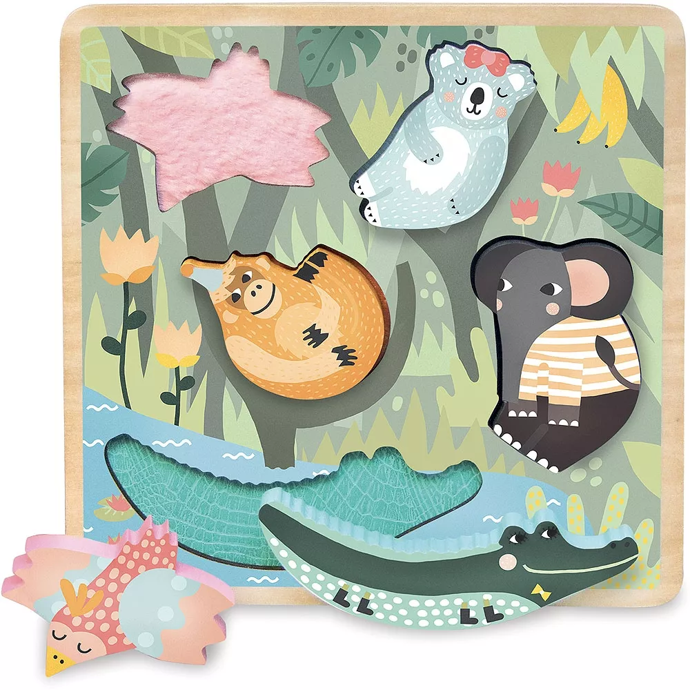 Encastrement tactile Jungle Jouet Dès 18 mois Encastrement tactile Jungle Jouet Dès 18 mois